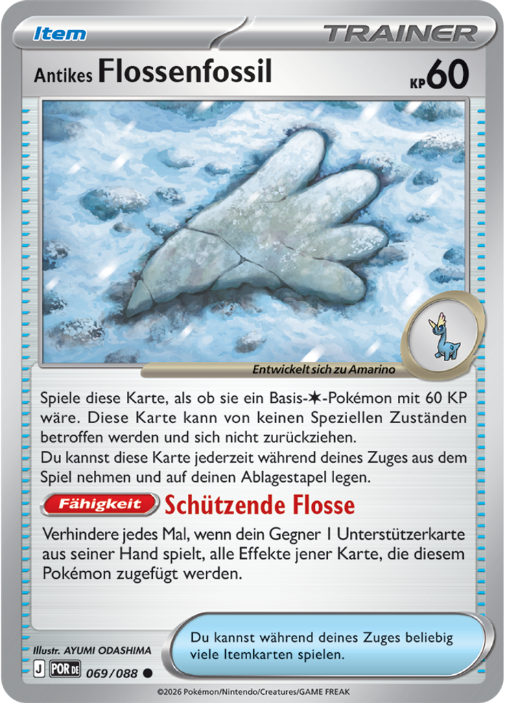 Antikes Flossenfossil (Reverse Holo)
