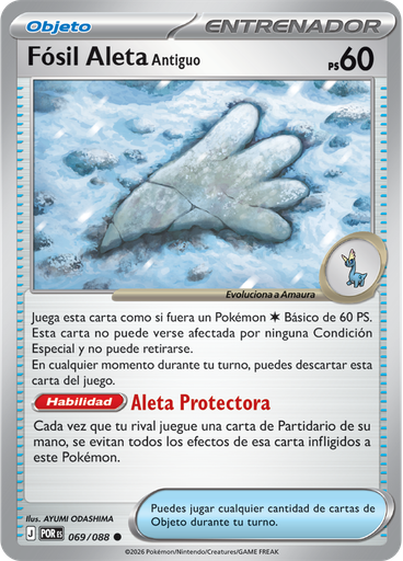 Fósil Aleta Antiguo (Reverse Holo)