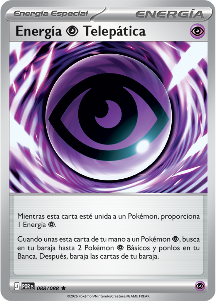 Energía Psychic Telepática (Reverse Holo)
