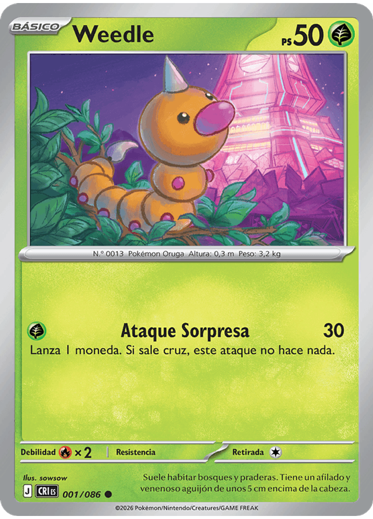 Weedle (Reverse Holo)