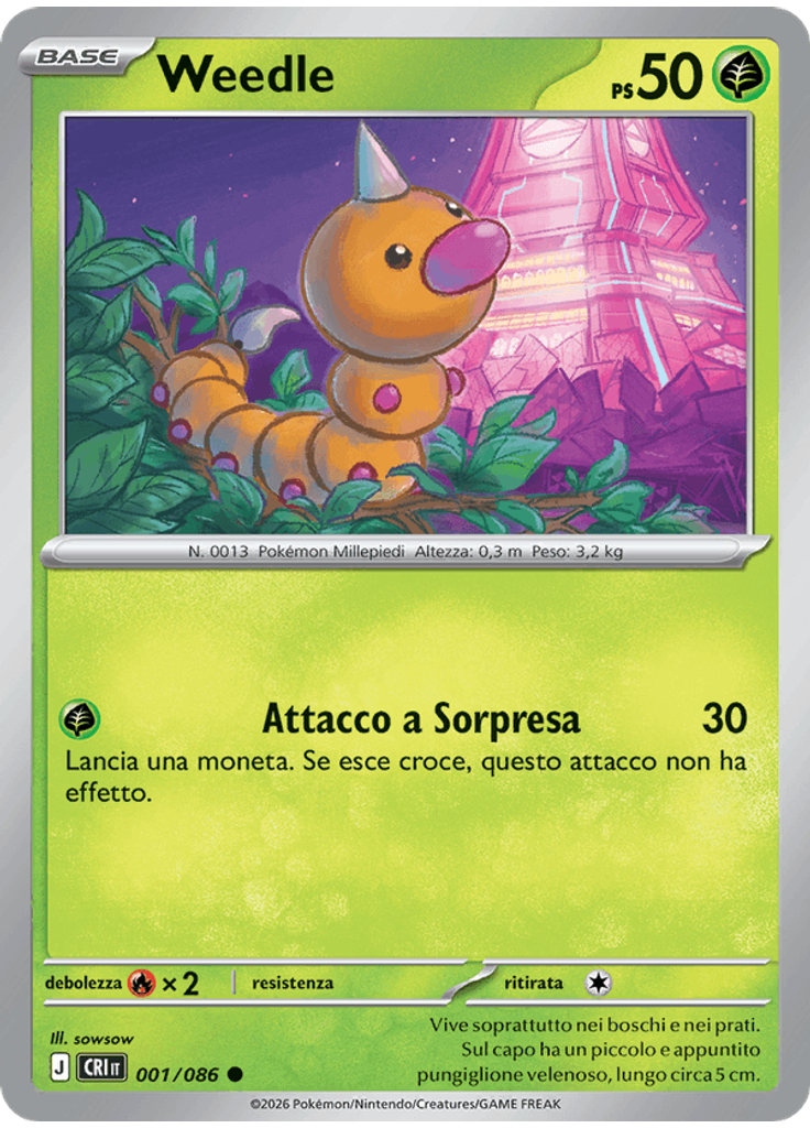 Weedle (Reverse Holo)