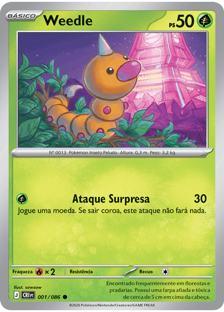 Weedle (Reverse Holo)