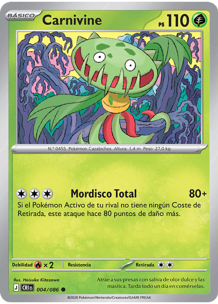 Carnivine (Reverse Holo)