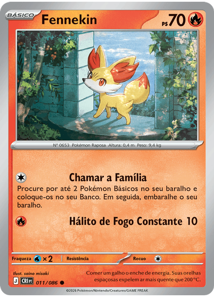 Fennekin (Reverse Holo)