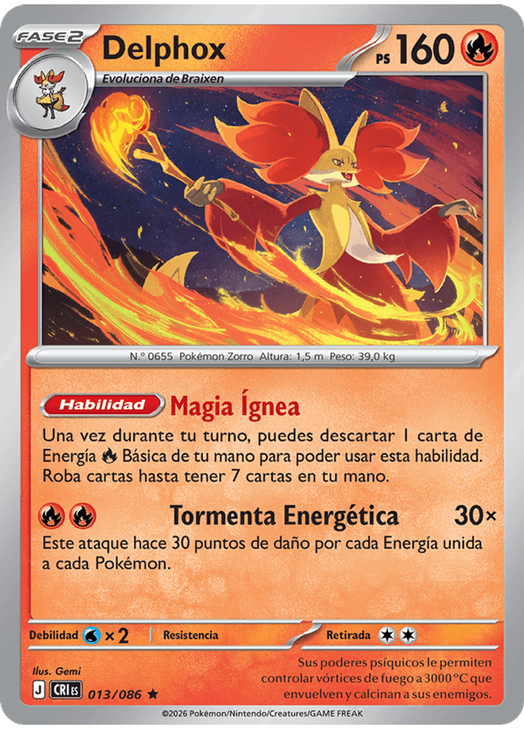 Delphox (Reverse Holo)