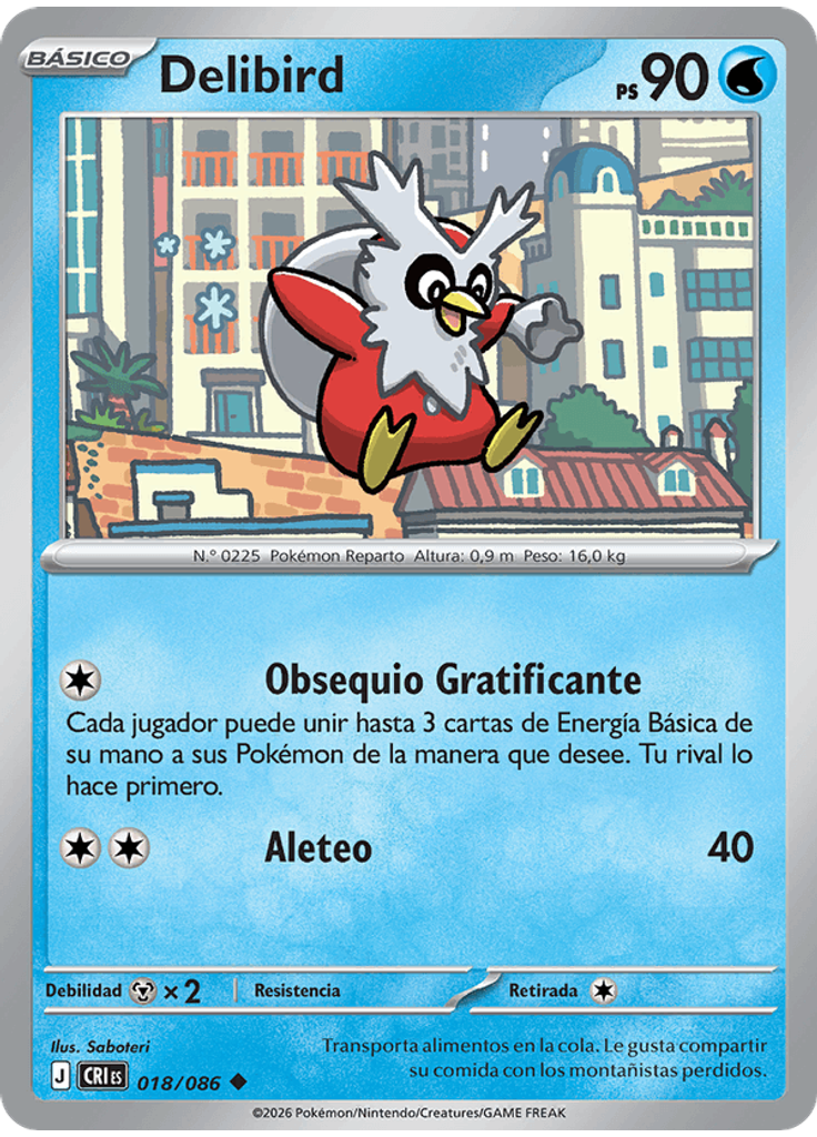 Delibird (Reverse Holo)