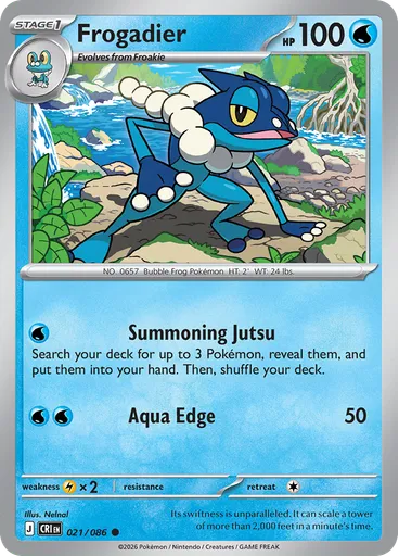 Frogadier (Reverse Holo)
