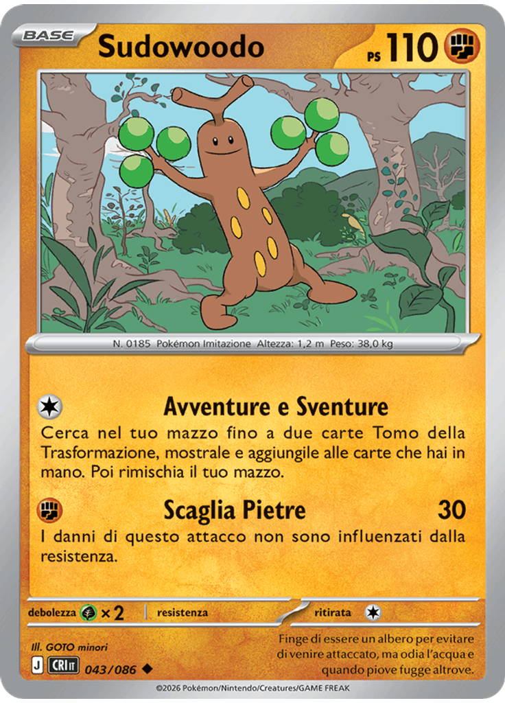 Sudowoodo (Reverse Holo)