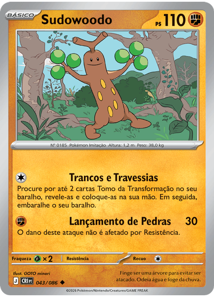 Sudowoodo (Reverse Holo)