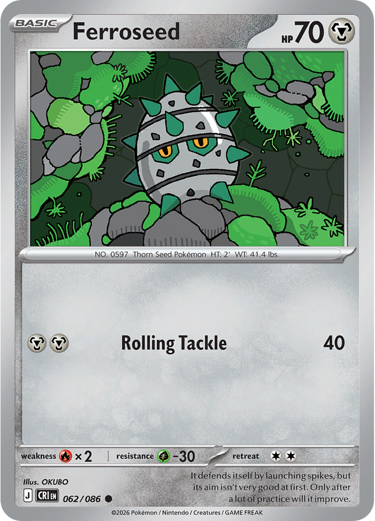 Ferroseed (Reverse Holo)