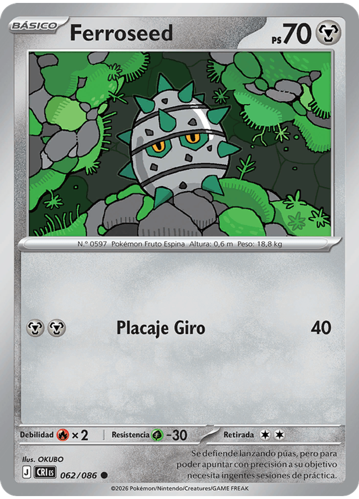 Ferroseed (Reverse Holo)