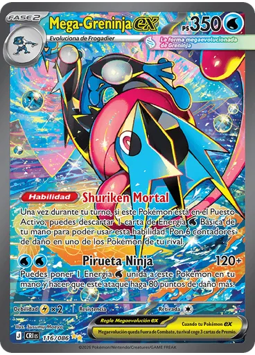 Mega-Greninja ex — Caos Creciente