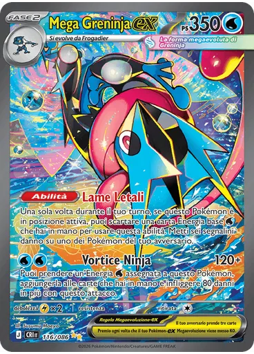 Mega Greninja-ex — Caos Nascente