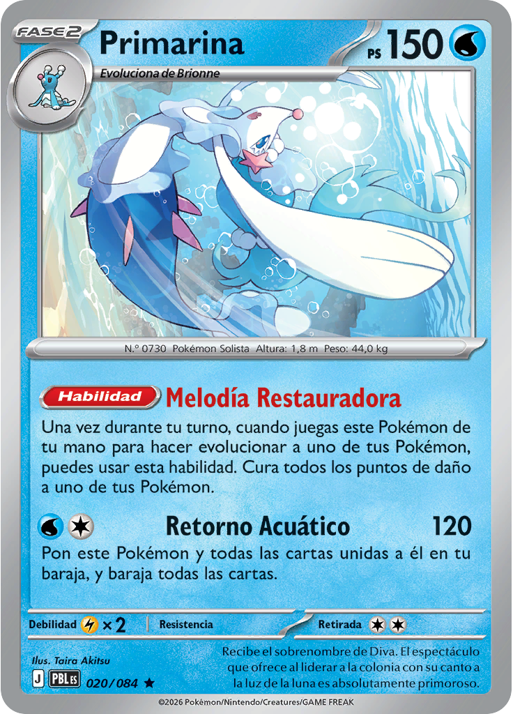Primarina (Reverse Holo)