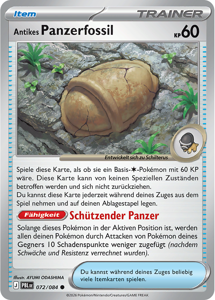 Antikes Panzerfossil