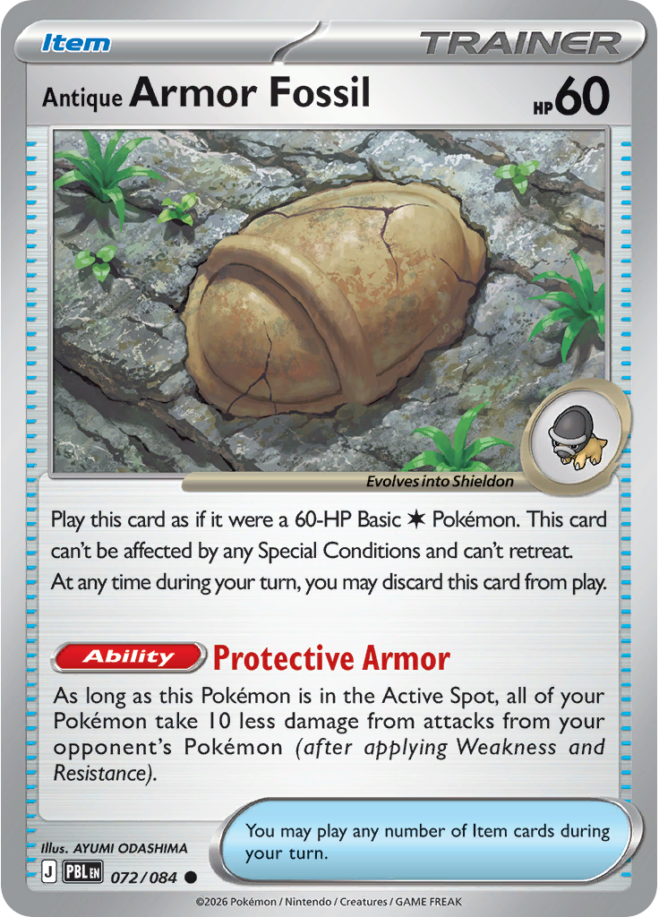 Antique Armor Fossil (Reverse Holo)