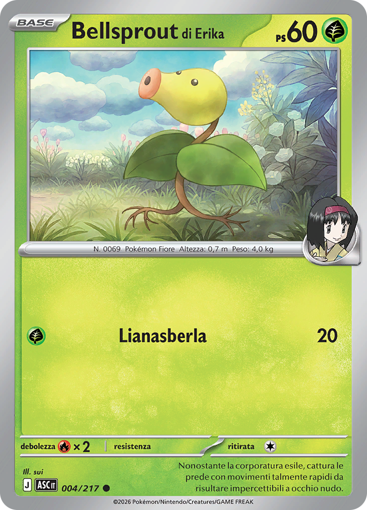 Bellsprout di Erika (Reverse Holo)