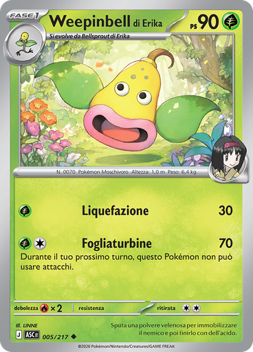 Weepinbell di Erika (Reverse Holo)