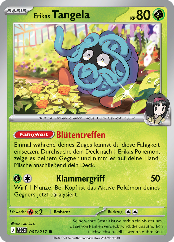 Erikas Tangela (Reverse Holo)