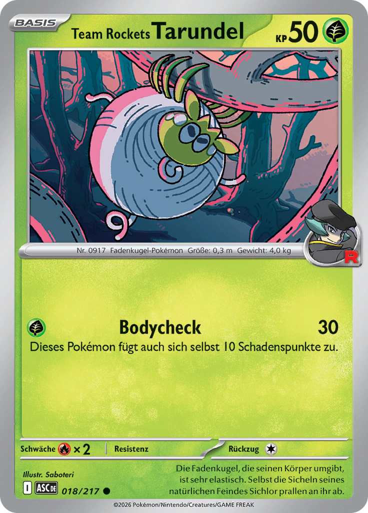 Team Rockets Tarundel (Reverse Holo)
