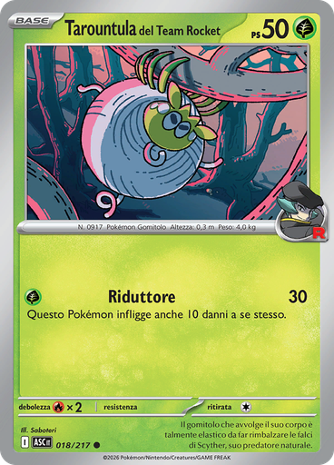 Tarountula del Team Rocket (Reverse Holo)