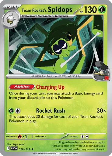 Team Rocket's Spidops (Reverse Holo)