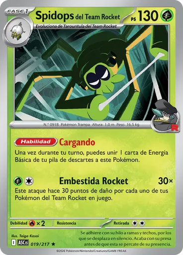Spidops del Team Rocket (Reverse Holo)