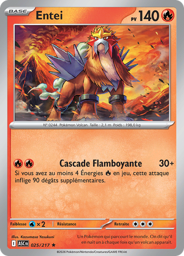 Entei (Reverse Holo)