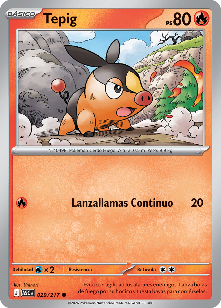 Tepig (Reverse Holo)