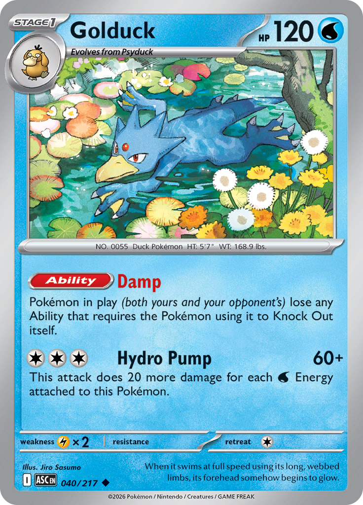 Golduck (Reverse Holo)