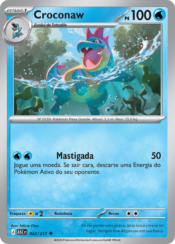Croconaw (Reverse Holo)
