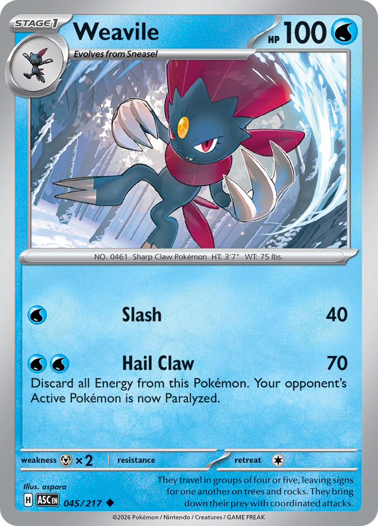 Weavile (Reverse Holo)