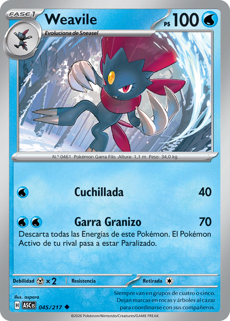 Weavile (Reverse Holo)