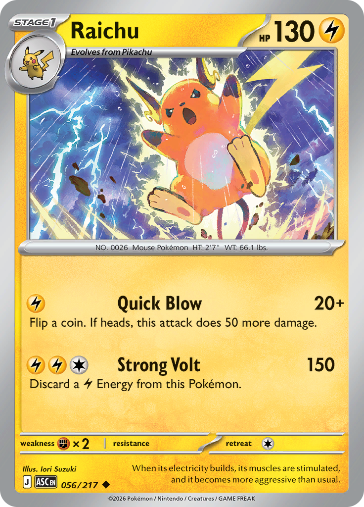 Raichu (Reverse Holo)