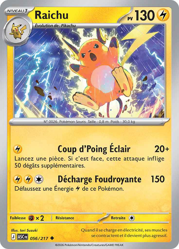 Raichu (Reverse Holo)
