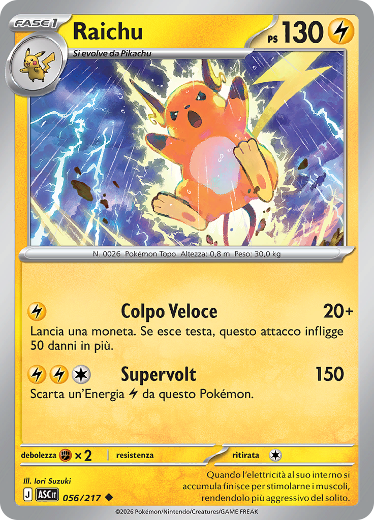 Raichu (Reverse Holo)