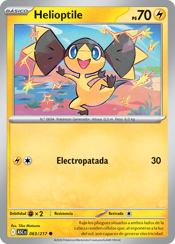 Helioptile (Reverse Holo)