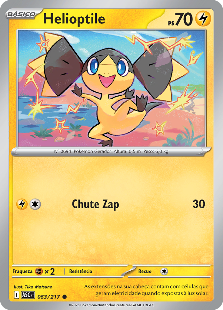 Helioptile (Reverse Holo)