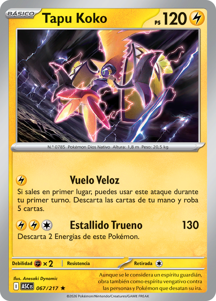 Tapu Koko (Reverse Holo)