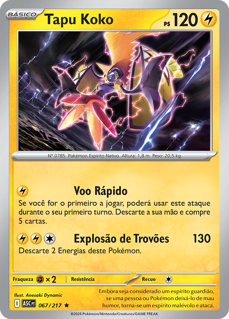 Tapu Koko (Reverse Holo)