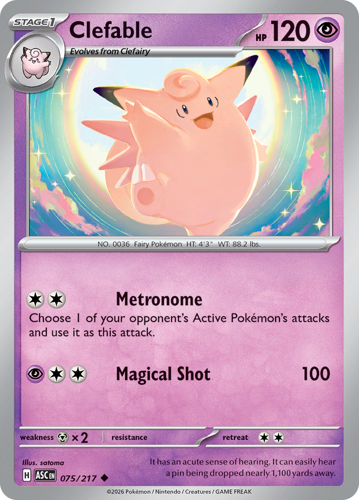 Clefable (Reverse Holo)