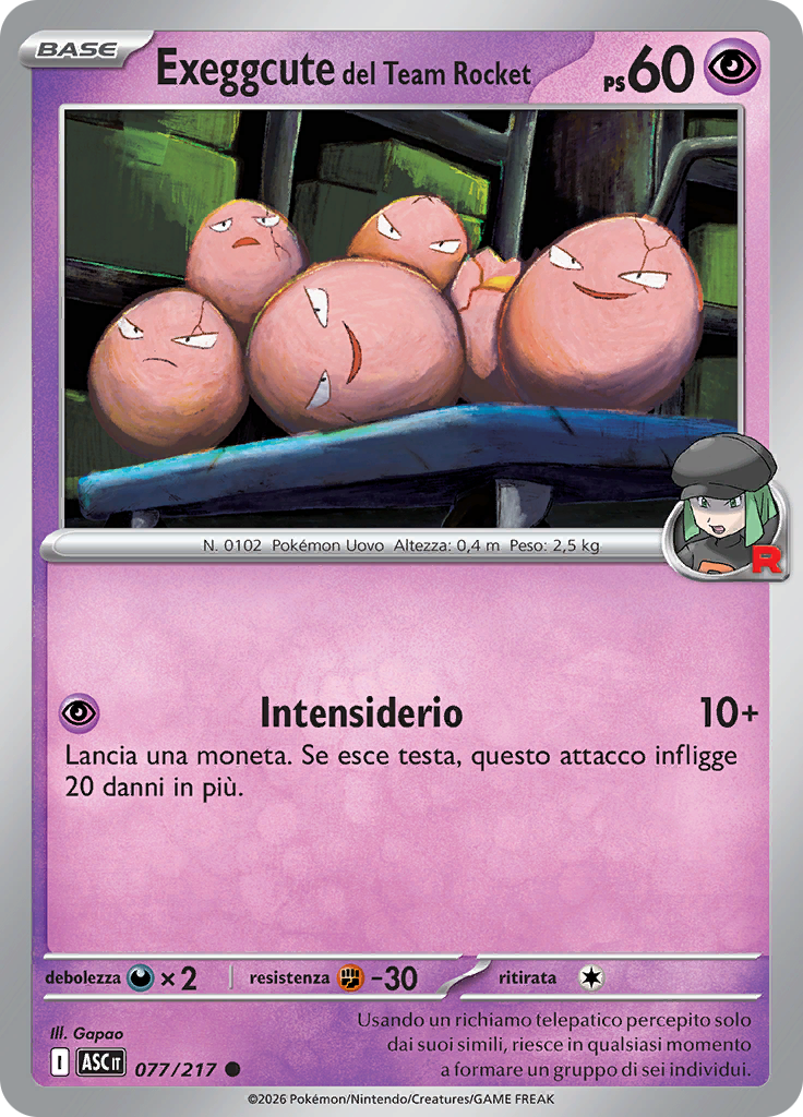 Exeggcute del Team Rocket
