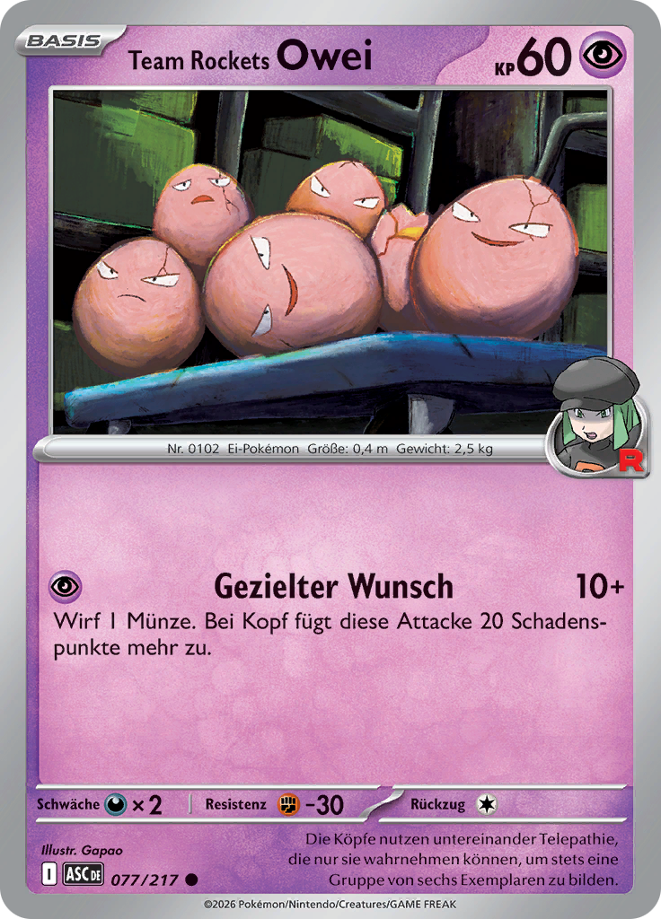 Team Rockets Owei (Reverse Holo)