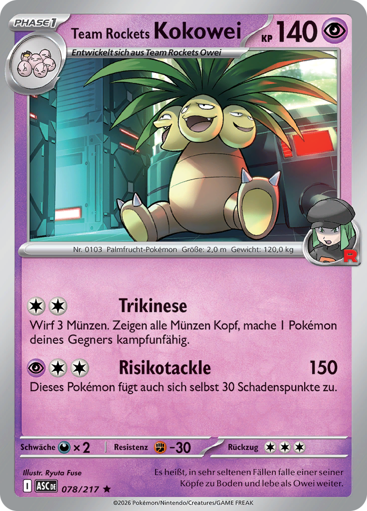 Team Rockets Kokowei (Reverse Holo)