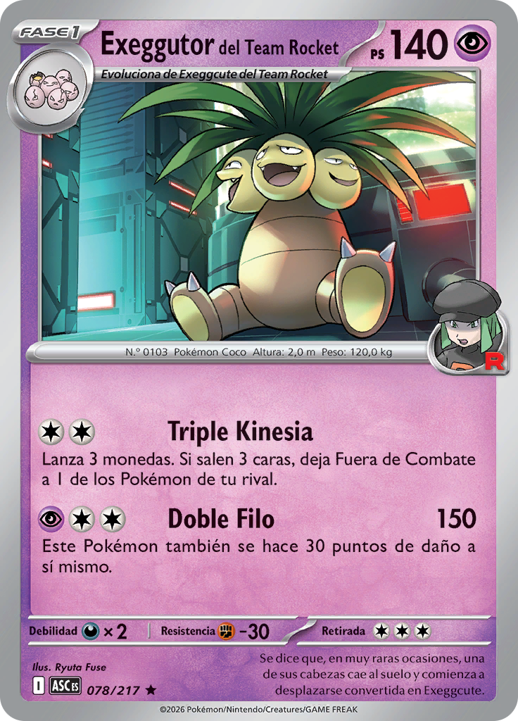 Exeggutor del Team Rocket (Reverse Holo)
