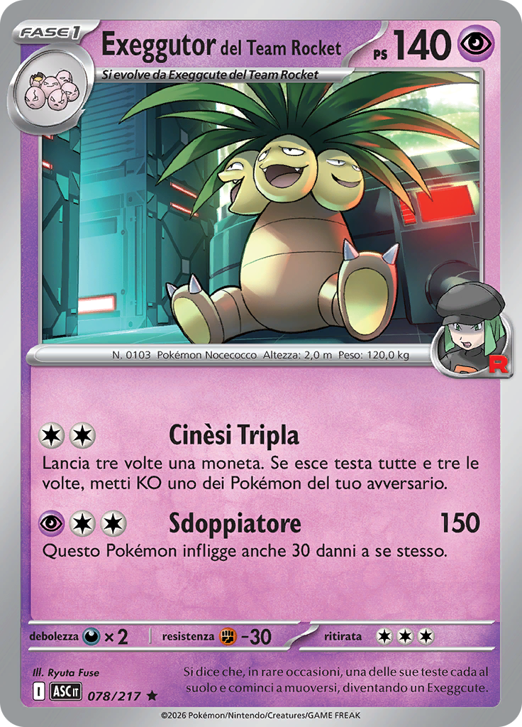 Exeggutor del Team Rocket (Reverse Holo)
