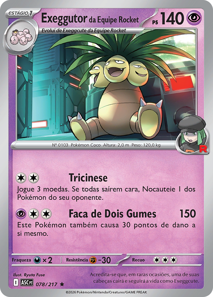 Exeggutor da Equipe Rocket (Reverse Holo)