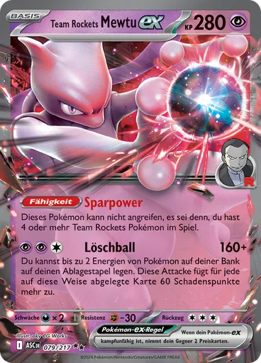 Team Rockets Mewtu-ex