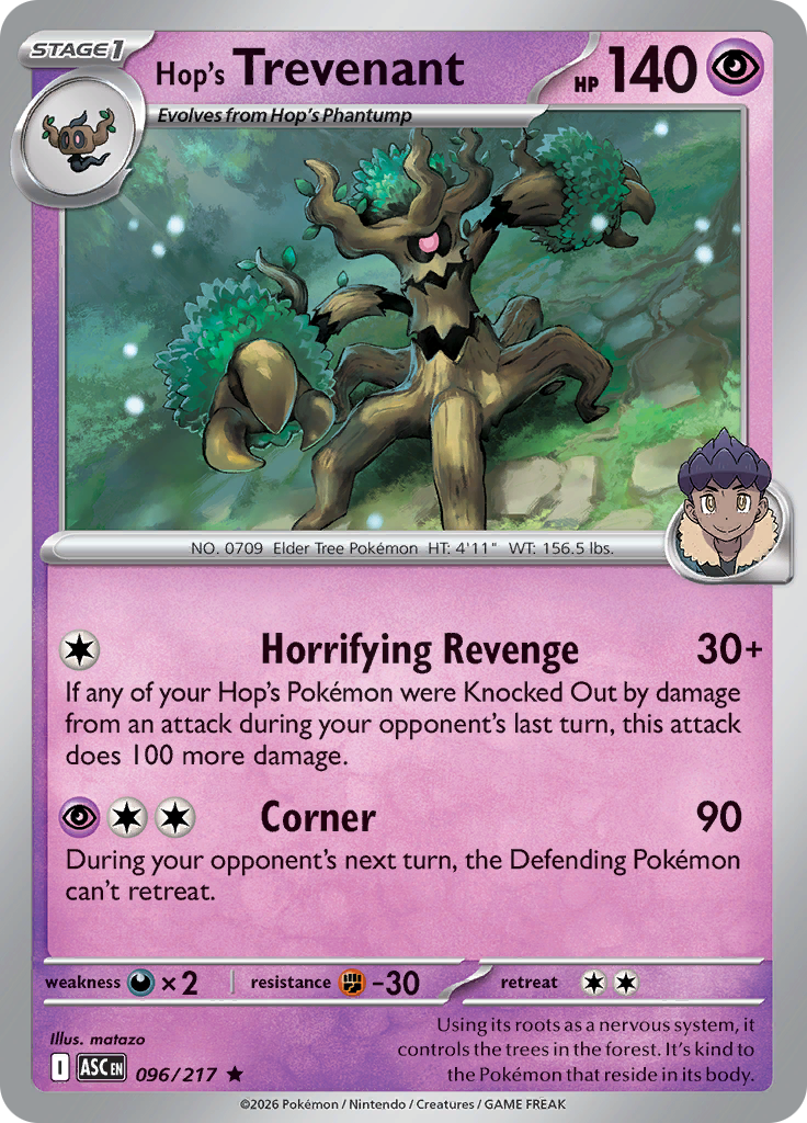 Hop's Trevenant (Reverse Holo)