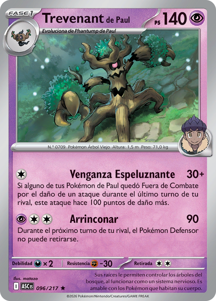 Trevenant de Paul (Reverse Holo)